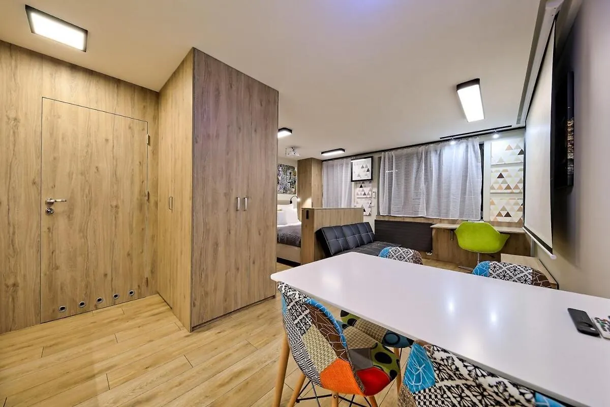 Studio Apartment With Projector And Balcony Between Main Square And Kazimierz Quarter Krakow 0*,